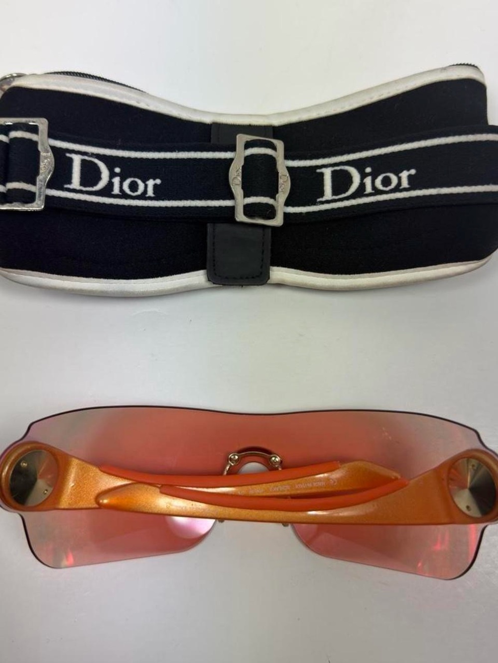 Vintage Christian Dior “Schlak 2” Foldable Wrap Sunglasses - Picture 8 of 8